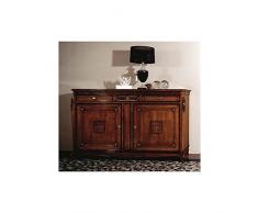 Estea Mobili - CREDENZA INTAGLIATA LEGNO MASSELLO COLORE NOCE - F0517S - Come foto