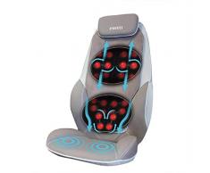 HoMedics ShiatsuMax, Sedile Massaggiante Shiatsu per Schiena, Area Lombare e Spalle, Poltrona Massaggiante Elettrica con 14 Programmi di Massaggio a Intensità Variabile, Funzione Calore