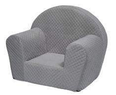 Poltrona poltroncina morbida gioco giochi bambini bimbi cameretta stanzetta (colore: grigio)