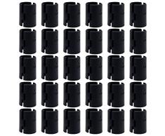 PLCatis 60 Pezzi 30 Paia Clip per Scaffali a Filo Fermi per Mensole per Scaffalature Metalliche Clip di Blocco Clip per Ripiani nel Filo Morsetti di Bloccaggio per Scaffali da 1 Pollice