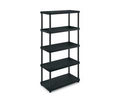 Terry, Scaffale 4080 C , Scaffale Modulare a 5 Ripiani, da Interno Esterno. Materiale: Plastica, Dimensioni: 40x80x173,8 cm