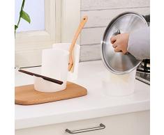 LEORX Portacoperchi Porta coperchi cucina Pan Pot coperchio Cover Stand titolare Rack di dispensa
