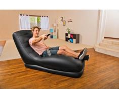 Intex 68585NP - Mega Lounge Poltrona gonfiabile, 81 x 173 x 91 cm, PVC, Nero
