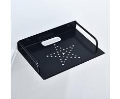 Supporto Parete per Dispositivo Multimediale, Scaffale Galleggiante per Router/Modem/TV Box/Ricevitori Hi-Fi/Cavo Cassette/Console di Gioco, Lettori DVD Mensola da Muro (1 Ripiani, Piccola)