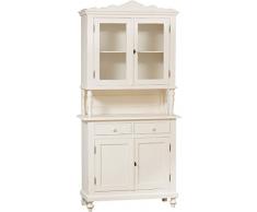 Biscottini Buffet mobile soggiorno 238x107x43 cm | Credenza cucina alta | Credenza legno massello