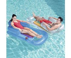 43028 Poltrona Gonfiabile Piscina Mare Designer Fashion Lounge 157x89 Bestway
