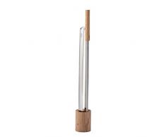 höfats - Utensili da fuoco – Set da 3 pezzi con pinza per fuoco, gancio per il fuoco con soffiatore e base in legno – Posate da camino, posate da forno come accessorio per braciere o stufa a legna