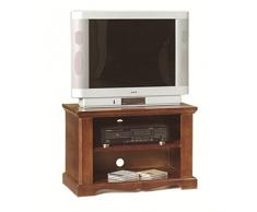 Estea Mobili - PORTA TV LEGNO ARTE POVERA COLORE NOCE SCURO - 397