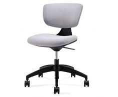 KUviez Sedia da ufficio moderna Sedia da scrivania ergonomica Sedia operativa in rete Supporto lombare esecutivo (nero)