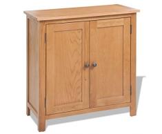 ECLAY Armadi & Storage Buffet & Credenza 70x35x75 cm Legno massello di Rovere