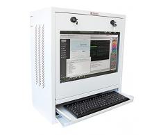 TECHLY PROFESSIONAL 104899 Armadio di sicurezza per PC, monitor LCD e tastiera Bianco Bianco