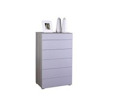 Composad Settimino Privilegio 6 cassetti Bianco Laccato Lucido