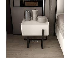 SUNTAOWAN Comodini Personalizzati Minimalista Cabinet del Comodino di Lusso Armadio di Lusso Moderno Nordico Cuoio Cuoio Cuoio Creativo Storage Comodino MC (Color : Right Handle)