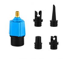 Macllar Adattatore per Pompa SUP, Adattatori per Pompa Gonfiabile con convertitore di Pompa ad Aria elettrica a 4 ugelli per tavola da Paddle Stand up, Kayak, gommone, Letto Gonfiabile