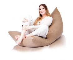 Bean Bag Chair con Imbottitura - Pouf Gigante per Decorazione della Camera da Letto - Puff Bambini, Cuscini da Pavimento Grandi, Cuscino da Lettura - Pouffe Salotto, Puffo per Sedersi - Puf, Poof
