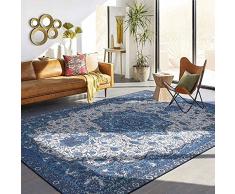 Tappeti Tradizionali Artistici Tappeto Soffice per Camera da Letto Tappeto Shaggy per Soggiorno Tappeti Antiscivolo Tappeti Morbidi e Moderni Adatti per la Decorazione Domestica (Blu,200x300cm)