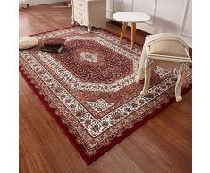 YXZN Tappeto Persiano Fatto a Mano Tappeto Rettangolare per Zona Studio Tavolino da Salotto Tappetino Antiscivolo,Red,120X160CM