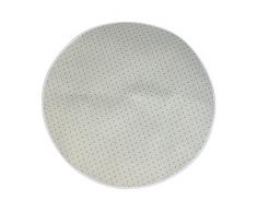 Tappeti tondi, tappeto circolare, stuoia di yoga, stuoia per animali da compagnia, non slip & fluffy, decorazione in stile moderno, camera da letto, soggiorno, bagno, cucina, zona, casa(Bianco)