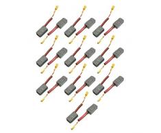 Como 20 PC 14 X 7 X 5 mm motore spazzola di carbone per Black & Decker 100 angolo di tritatutto