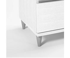 Cassettiera mobile 4 cassetti bianco MDF arredamento casa design moderno EL224B