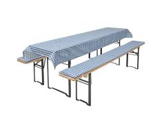 Brand sseller birra Bank Set di cuscini per sedie tavoli e panche 2 panche imbottite di circa 220 X 25 X 1,6 e 1 tovaglia 240 X 70 in diversi colori/Motivi