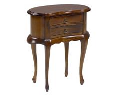 Moycor 148127 - Comodino Vintage Angela, 2 cassetti, 50x30x60