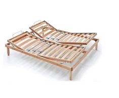 Evergreenweb - Rete Matrimoniale 170x200 a Doghe in Legno Faggio 2 Alzate Manuali Separate ALZA TESTA e PIEDI Pieghevole Ortopedica Base Letto o Materasso Regolatori Rigidità Gambe Smontabili, OFFERTA