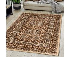 Tappeto Orientale Salotto a Pelo Corto Beige 200 x 300 cm Classico Persian Design