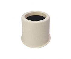 Aspeike - Piedini rialzanti rotondi in fibra di bambù, 8,89 cm, colore beige, durevoli e robusti, per sollevare il letto e altri mobili, 4 pezzi