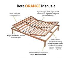 Evergreenweb - Rete Matrimoniale 160x190 a Doghe in Legno Faggio Alzata Manuale Unica ALZA Testa e Piedi Pieghevole Ortopedica Base Letto o Materasso con Regolatori Rigidità Gambe Smontabili, Offerta