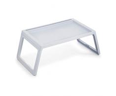 Vassoio per letto pieghevole in plastica, 68 x 35,5 x 26 cm