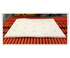 miasuite i sogni italiani TOPPER CORRETTORE IN MEMORYFOAM PER MATERASSO MATRIMONIALE 170X200 ALTEZZA 8 CM SFODERABILE ALOE VERA