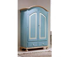 Estea Mobili - ARMADIO LEGNO MASSELLO DECORATO A MANO COUNTRY VENETO - 300A - come foto