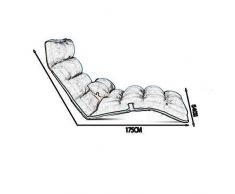 MAGO Divano Letto Regolabile Divano Letto Pieghevole Divano Letto futon Futon (Colore : T4, Dimensioni : 175CM)