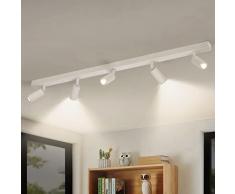 Eofiti Lampada Faretti da Soffitto Orientabili Bianco Faretti LED Soffitto 5 Luci G9 LED 3W 360LM 4000K Bianco Naturale Moderna Lampadario Faretti Soffitto per Cucina Camera da Letto Soggiorno