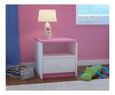Childrens Beds Home Comodino per Bambini Babydreams per Bambini, Bambini, Junior (Rosa, 40x40x30)