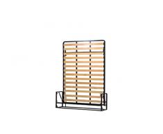 Wallbedking Classic Letto a Scomparsa - Letto a Doppia Piazza Verticale Piccolo 140cm x 190cm (Letto Estraibile,Letto Ribaltabile,Letto a Muro)