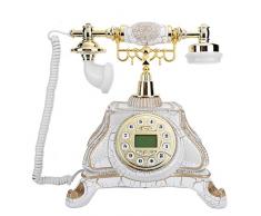VBESTLIFE Telefono retrò, Telefono Fisso Tradizionale Vecchio Stile Europeo Vintage per Regali, Soggiorno, Comodino, Sala Studio, Hotel