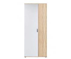 AVANTI TRENDSTORE - Talent - Armadio ad Ante a Battente in Laminato Quercia/Bianco, Dimensioni: Lap 70x176x35 cm