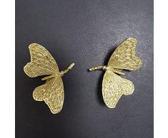 Release 2pcs Tira la cassettiera del cassettone della manopola del cassetto del Rame della manopola di Rame dellarmado Antico dellArmadio Antico (Color : Gold, Size : 84 * 60 * 30mm)