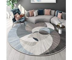 YAOUK2BZ Semplice E Moderna Sedia per Computer Cuscino Soggiorno Soggiorno Camera da Letto Tappeto Rotondo Antiscivolo Confortevole-160 Cm di Diametro