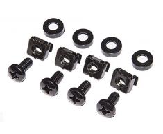 Link LKKIT50VN Kit 50 Viti, Dadi e Rondelle per Installazioni su Armadi Rack 19, Nero