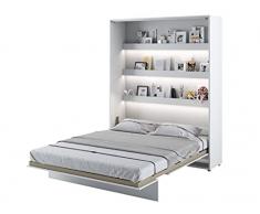 Lenart - Letto a scomparsa Bed Concept verticale 180 x 200 cm, bianco satinato