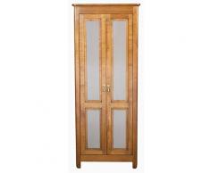 GONTIER Armadio Porta a fisarmonica, ciliegio Massiccio