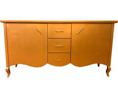 Casa Padrino cassettone barocco con 2 porte e 3 cassetti oro 160 x 45 x H. 87 cm - Armadietto Barocca Moderna - Mobili per Soggiorno Barocco