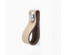 Maniglie Cuoio 4 Pezzi Singolo Foro Strato Superiore Maniglia In Pelle Armadio Scarpiera Maniglia Porta Mobile Tv Comodino Cassetto Porta In Pellepiccola Maniglia Khaki B