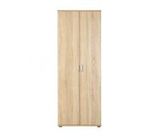 Esidra Altoona Armadio 2 Ante, Legno, Rovere, 70x34x189 cm