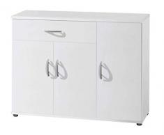 AVANTI TRENDSTORE - Lilo - Comò e mobili con Ante, in Stile Moderno in Legno Laminato, Disponibile in 2 Diversi Colori e Diverse Misure (90x70x30 cm, Bianco)
