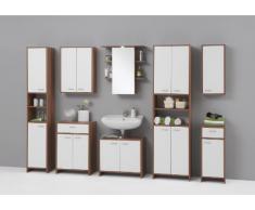 SB-Design Madrid 901-002 Comò ca. 32,5x79x33 cm, colore: Prugna/Bianco