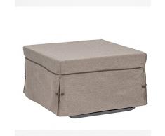 Tuoni Morfeo Pouf Letto, Metallo/Tessuto, Corda, 75x192x45 cm